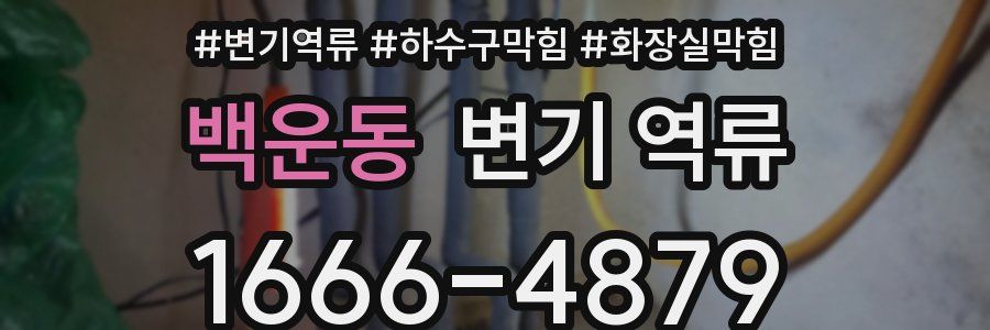 백운동 변기 역류