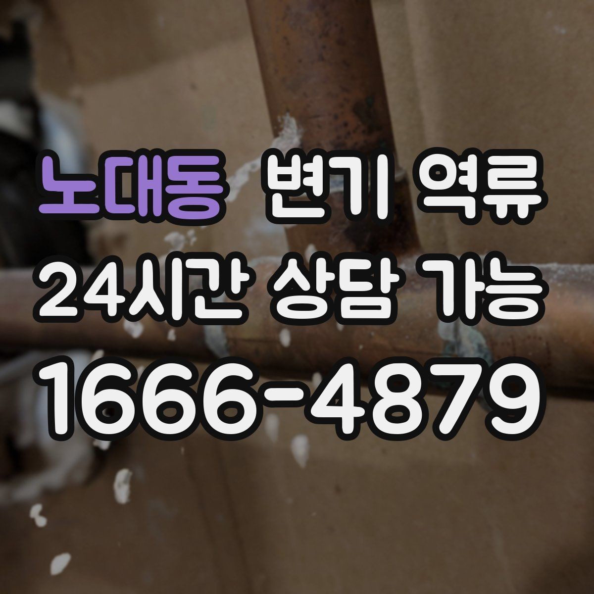 노대동 변기 역류 물 내림 횟수에 따른 변화로 원인 좁히기