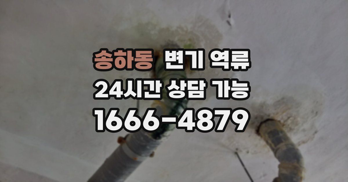 송하동 변기 역류