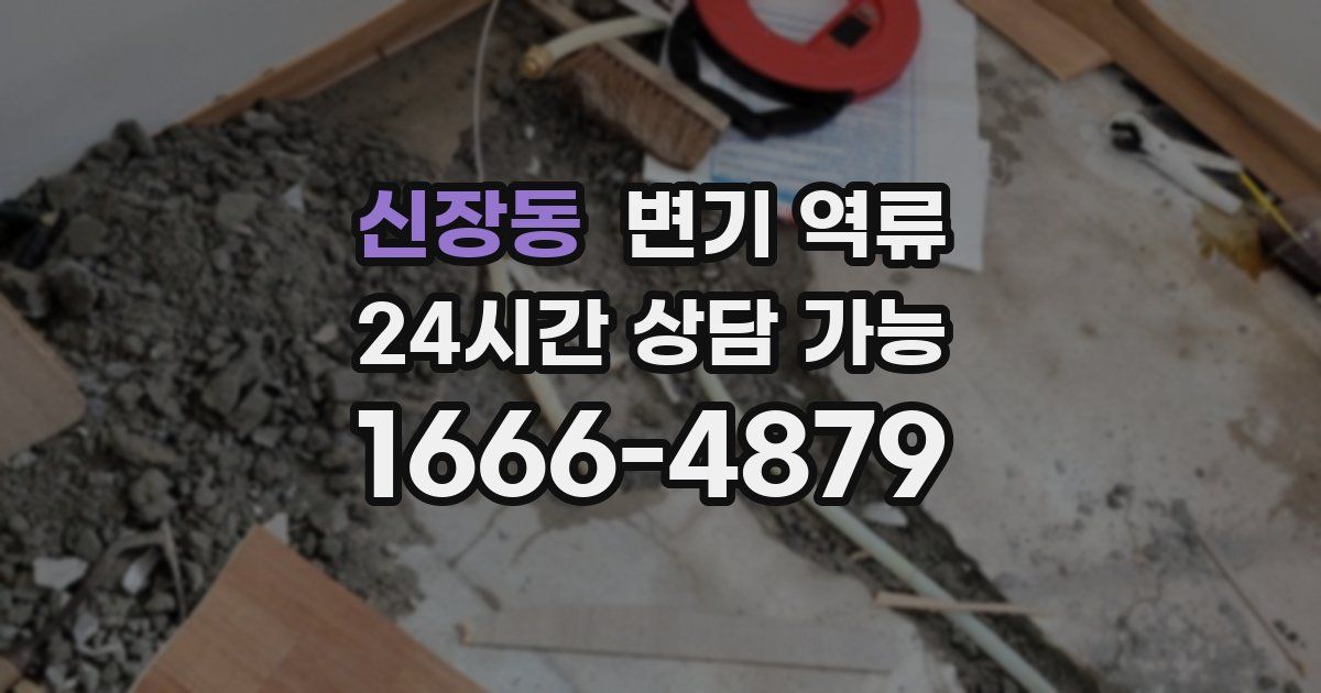 신장동 변기 역류