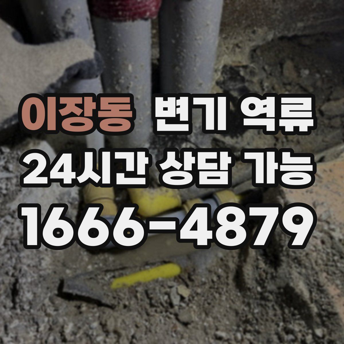 이장동 변기 역류