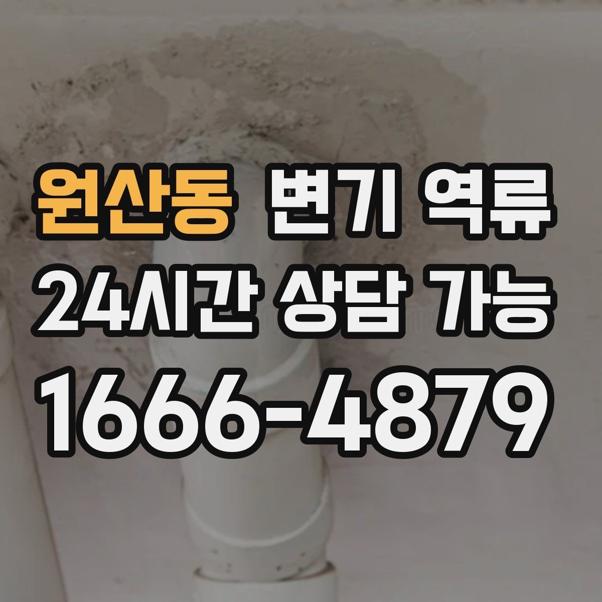 원산동 변기 역류 변기뿐 아니라 모든 배수를 잠시 멈춰야 하는 이유