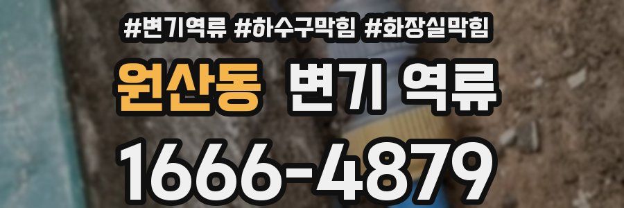 원산동 변기 역류