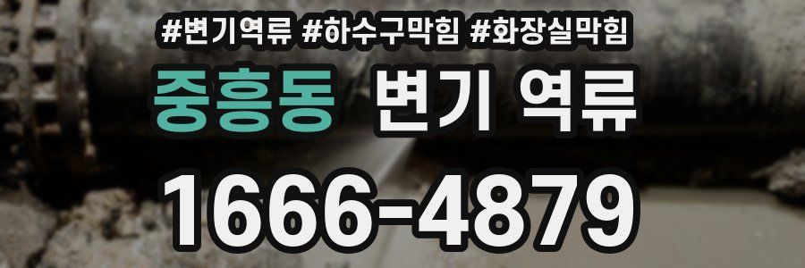 중흥동 변기 역류