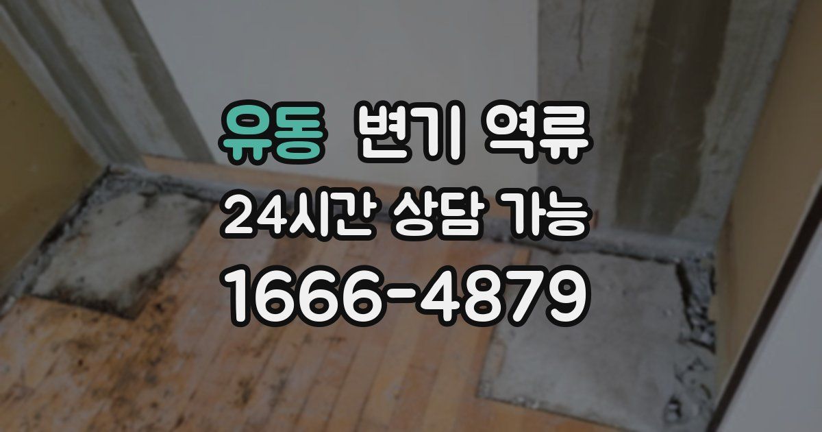 유동 변기 역류