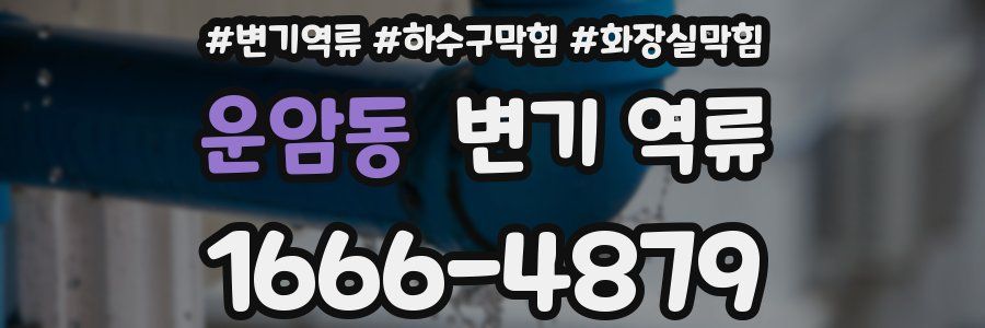 운암동 변기 역류