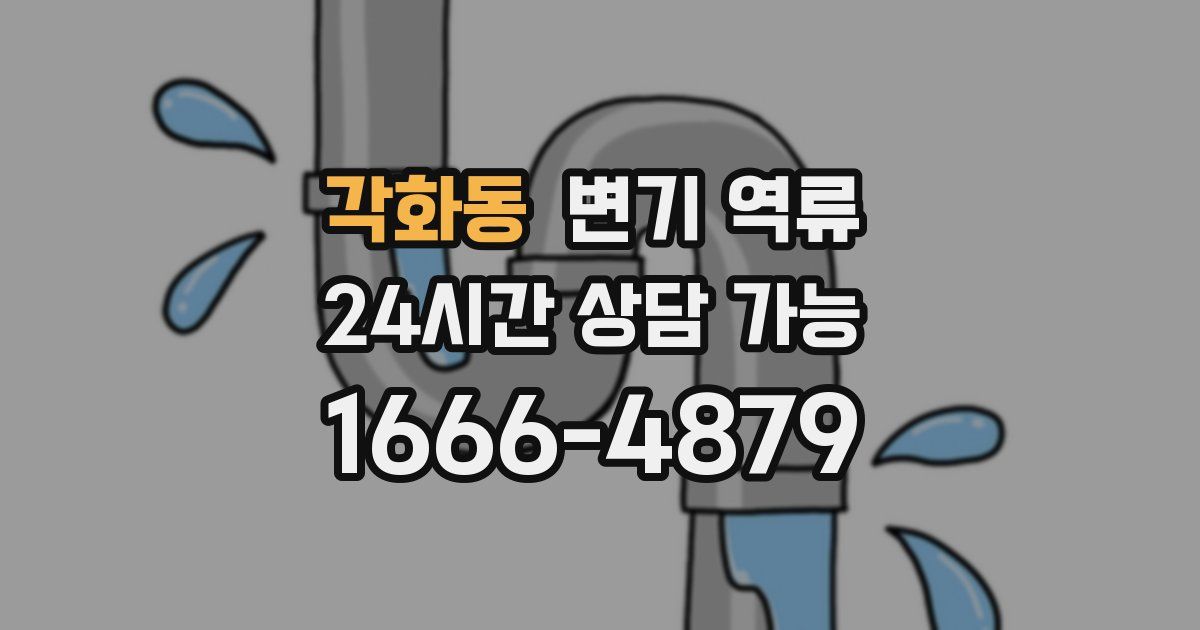 각화동 변기 역류