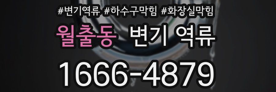 월출동 변기 역류