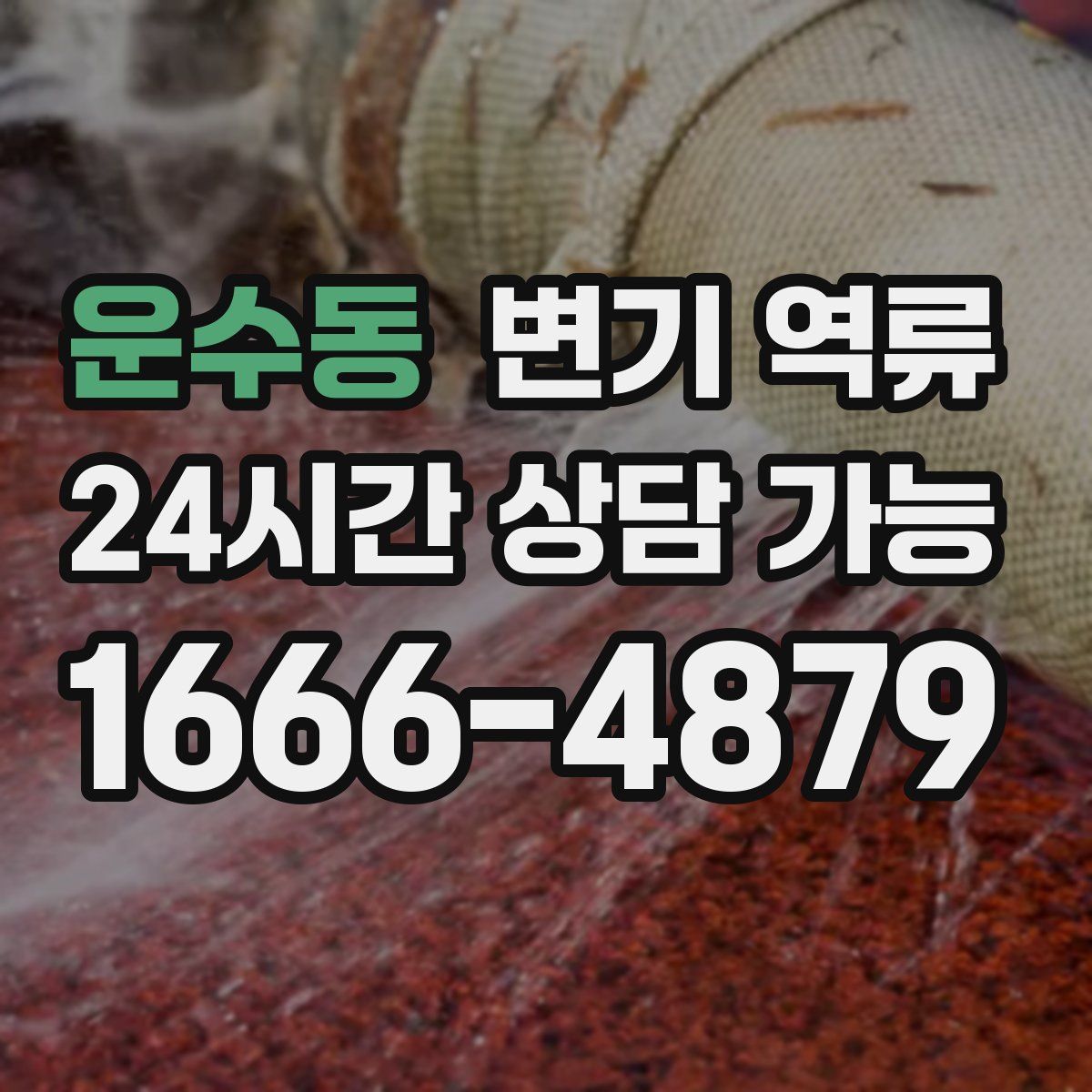 운수동 변기 역류