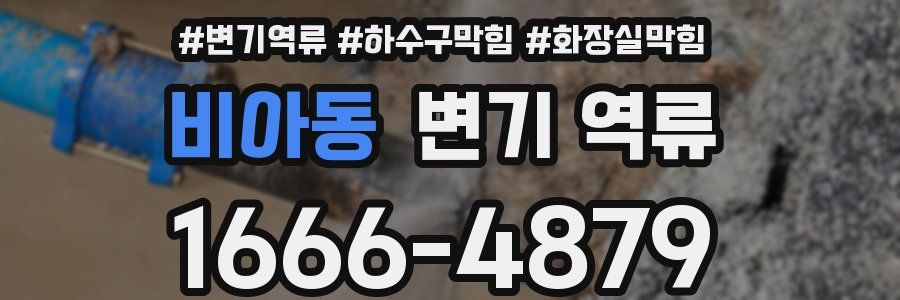 비아동 변기 역류