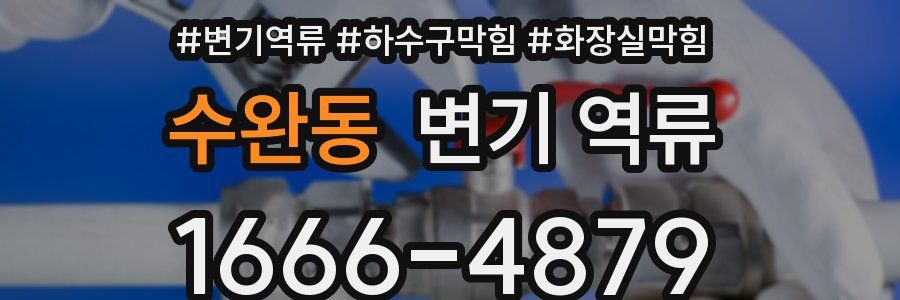 수완동 변기 역류