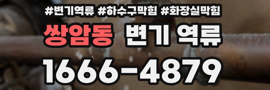 쌍암동 변기 역류