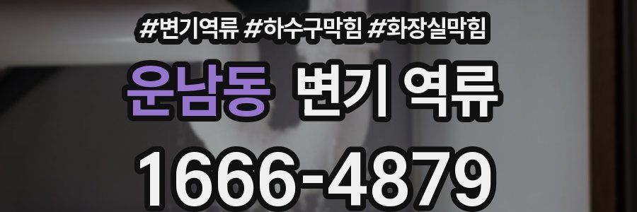 운남동 변기 역류