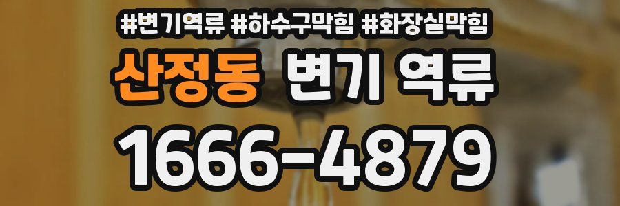 산정동 변기 역류