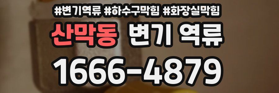 산막동 변기 역류