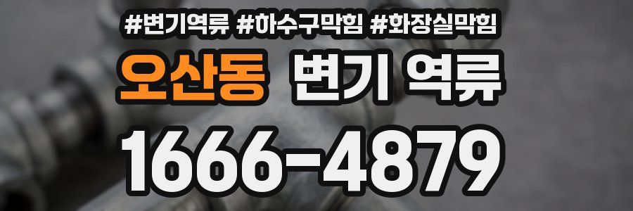 오산동 변기 역류