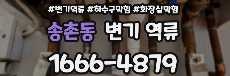 송촌동 변기 역류