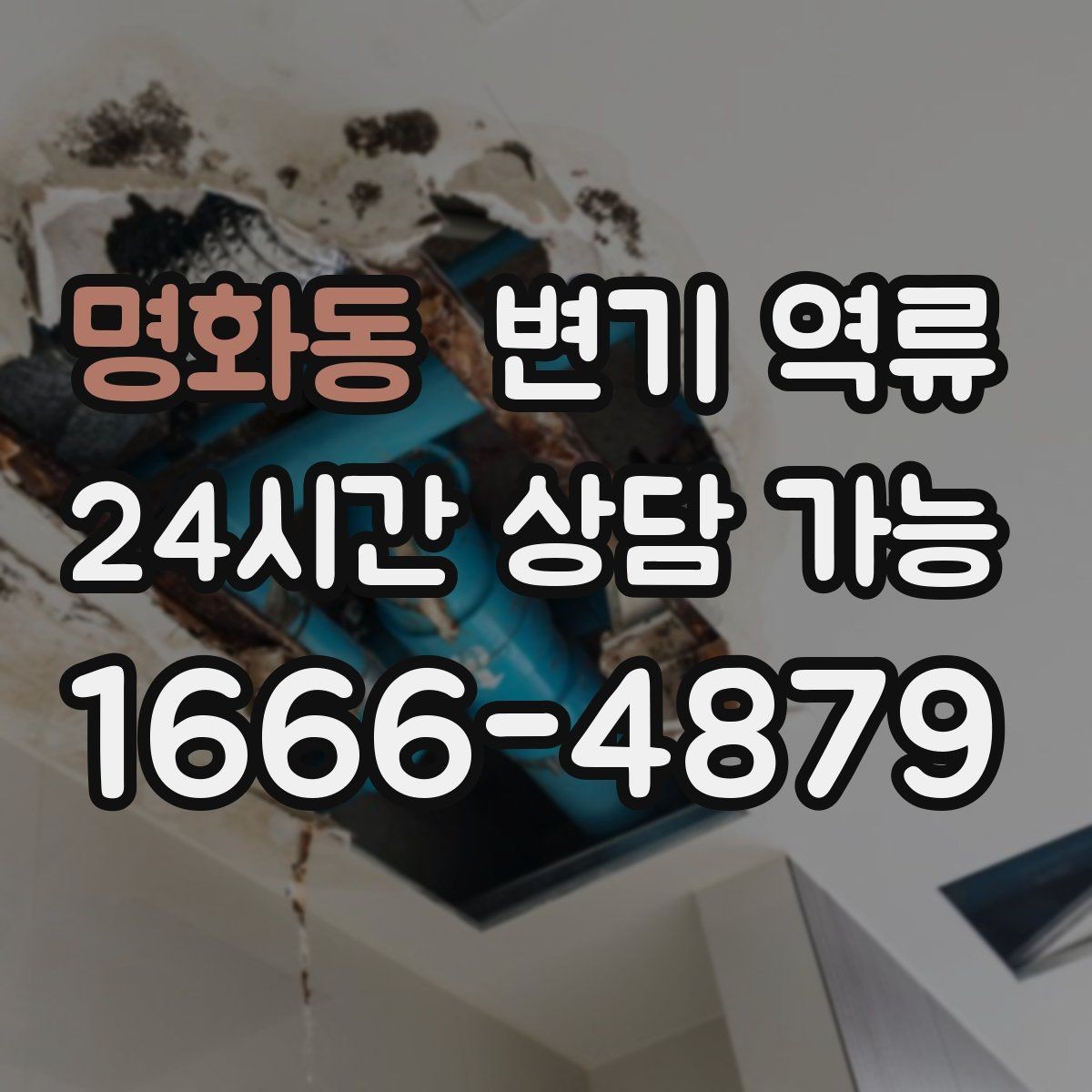 명화동 변기 역류 한 세대만 발생할 때 점검 순서