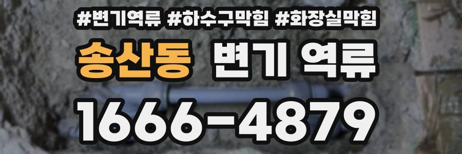 송산동 변기 역류