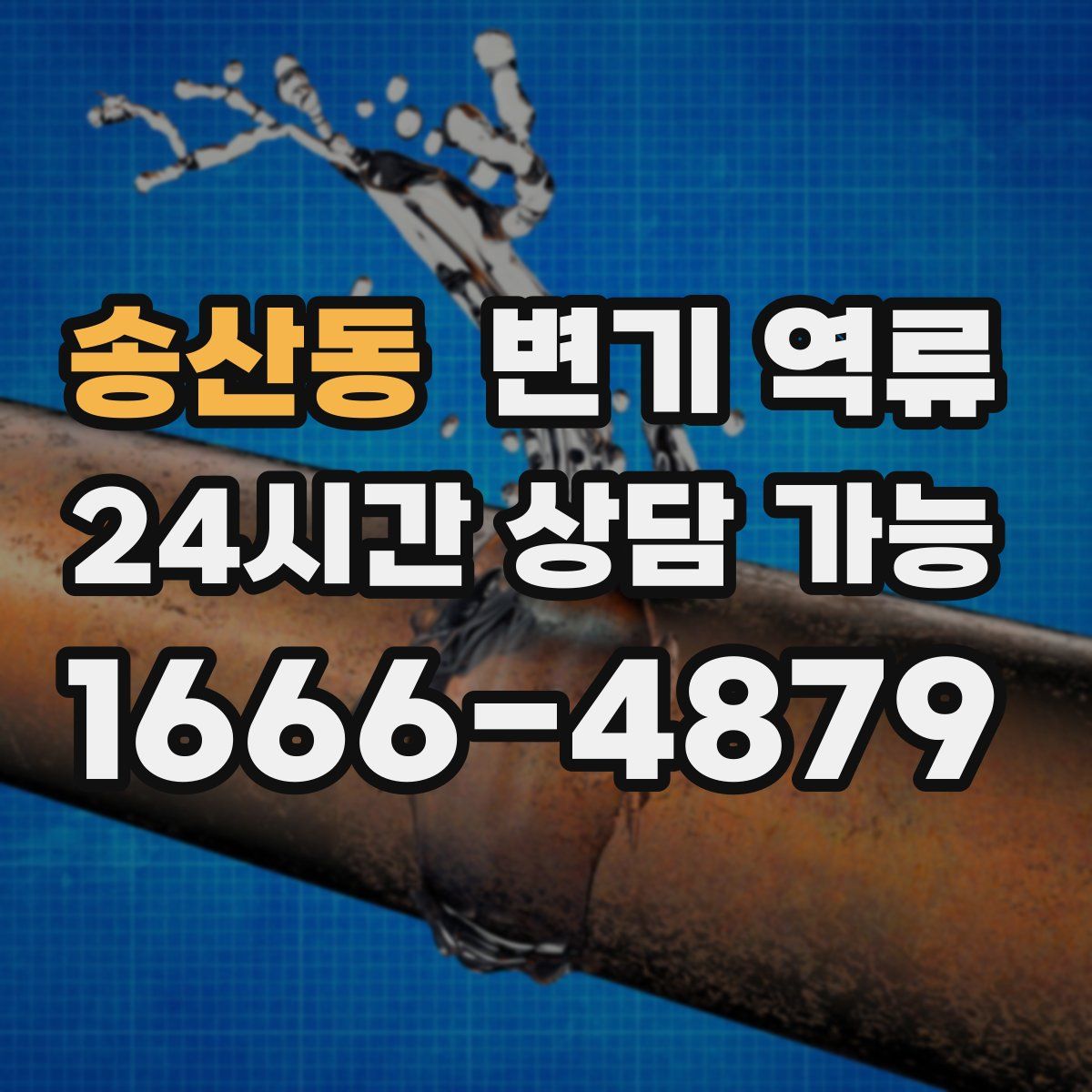 송산동 변기 역류