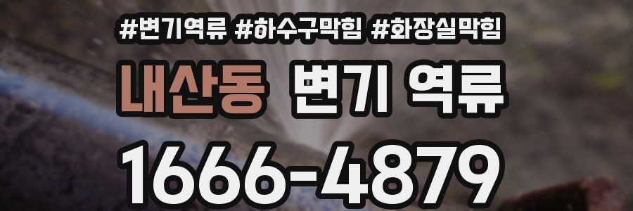 내산동 변기 역류