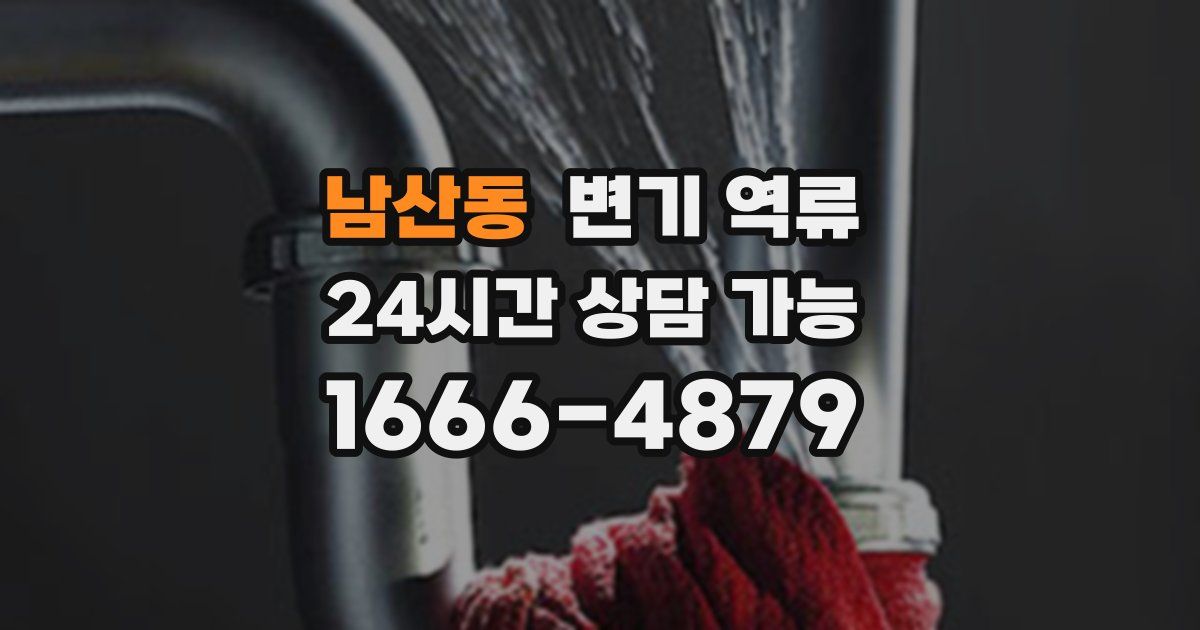 남산동 변기 역류