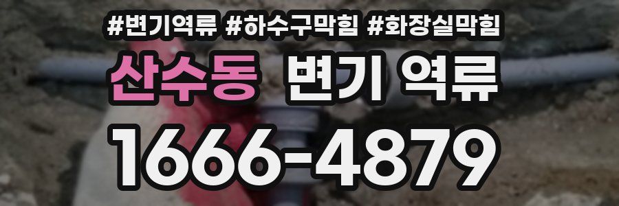 산수동 변기 역류