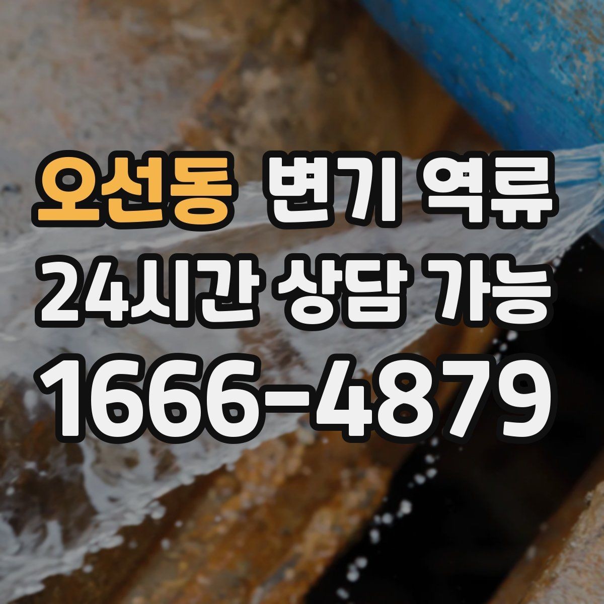 오선동 변기 역류 물 내림 후 거품·찌꺼기가 남는 이유