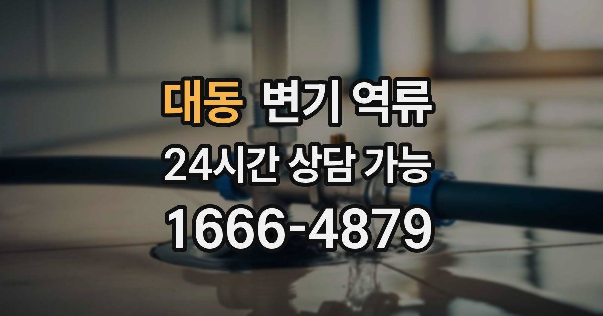 대동 변기 역류