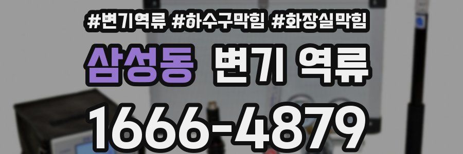 삼성동 변기 역류