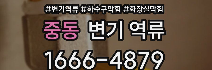 중동 변기 역류