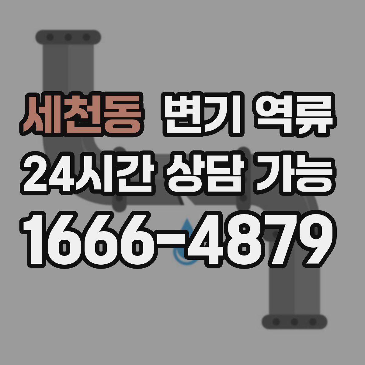 세천동 변기 역류