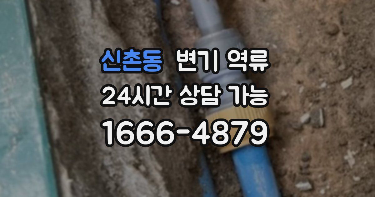 신촌동 변기 역류