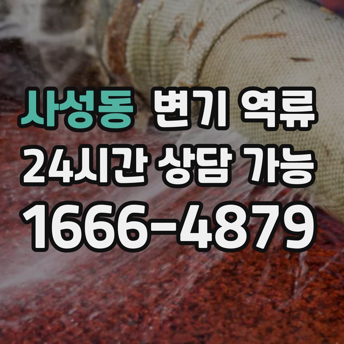 사성동 변기 역류