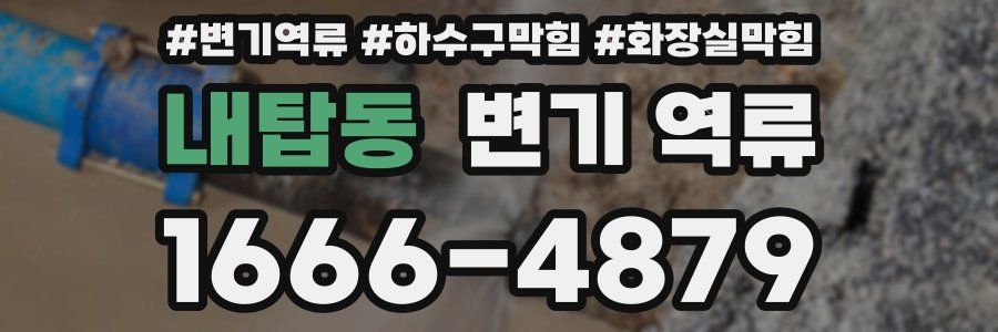 내탑동 변기 역류