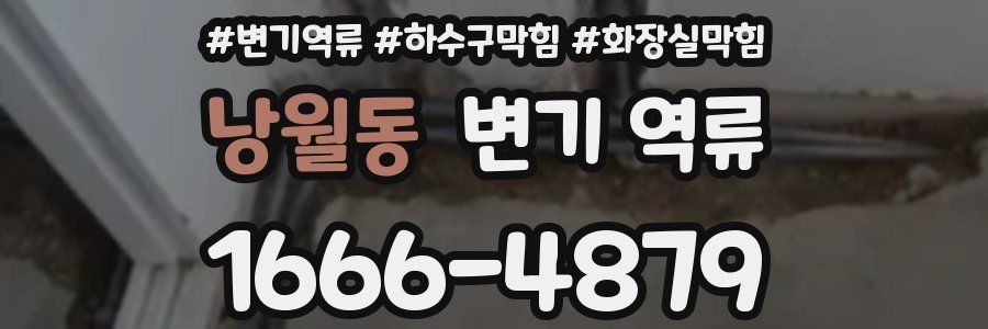 낭월동 변기 역류