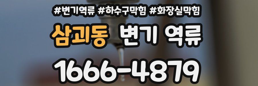 삼괴동 변기 역류