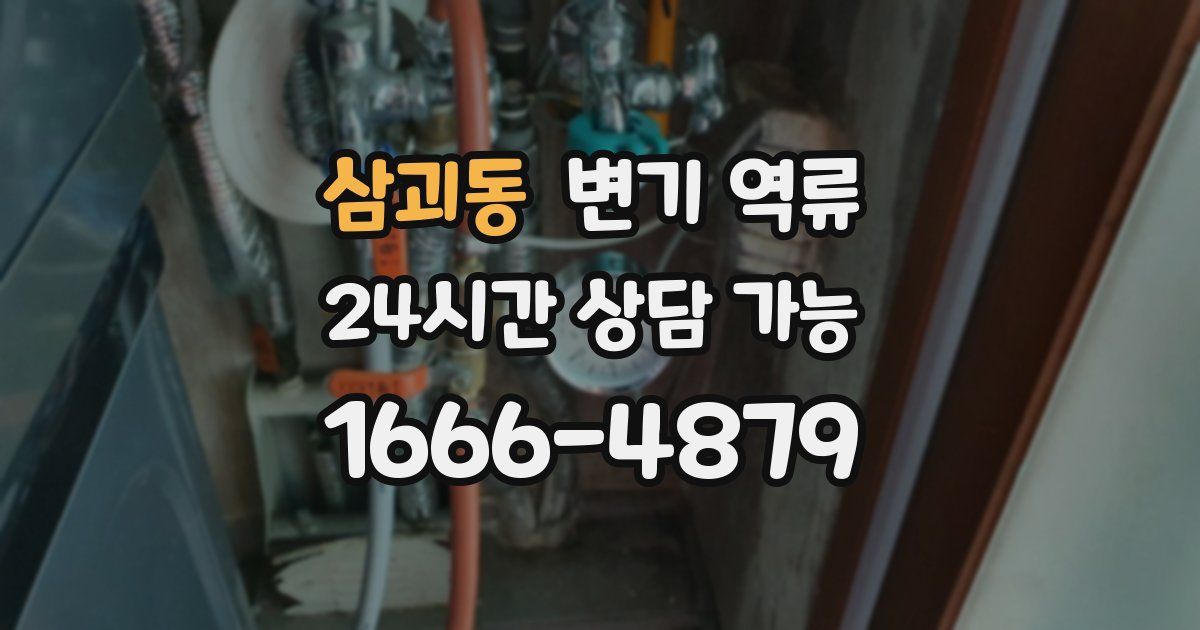 삼괴동 변기 역류