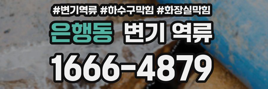 은행동 변기 역류