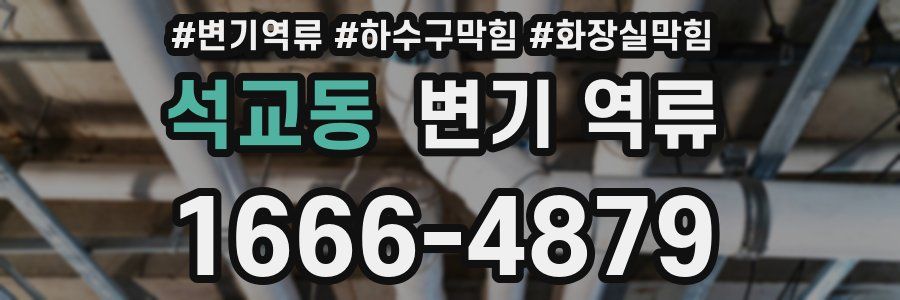 석교동 변기 역류