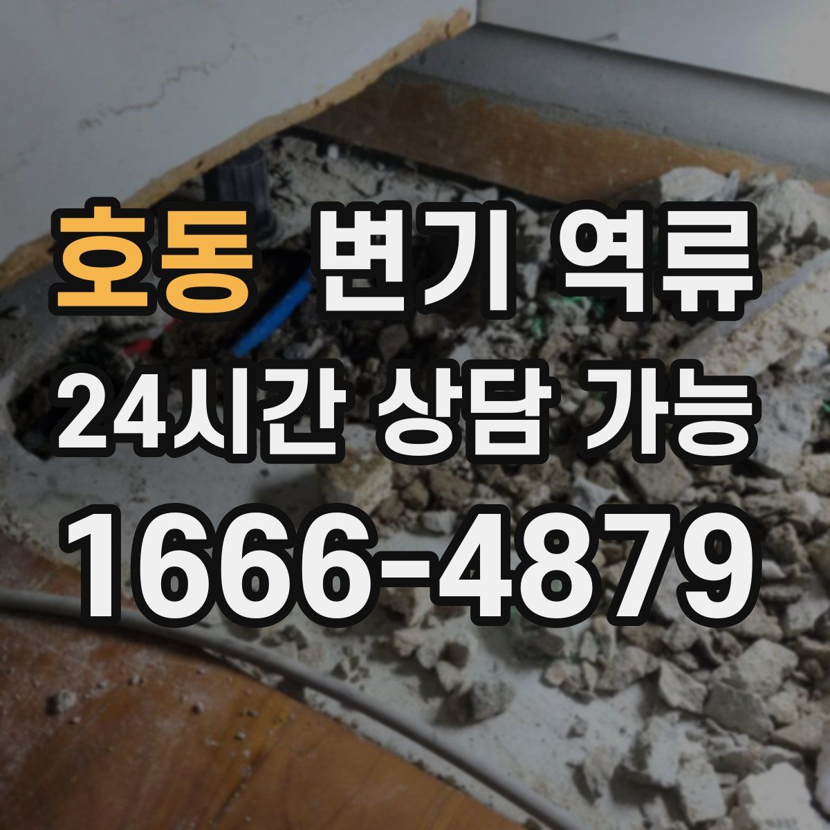 호동 변기 역류