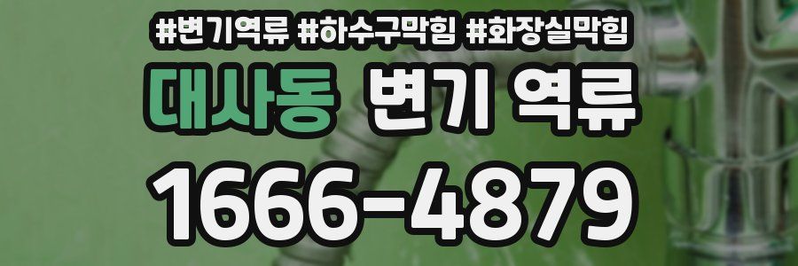 대사동 변기 역류