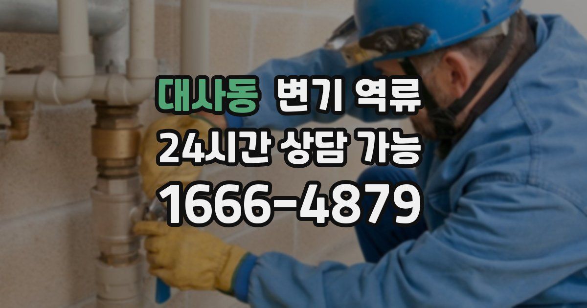 대사동 변기 역류