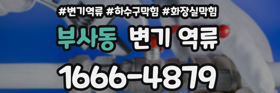 부사동 변기 역류