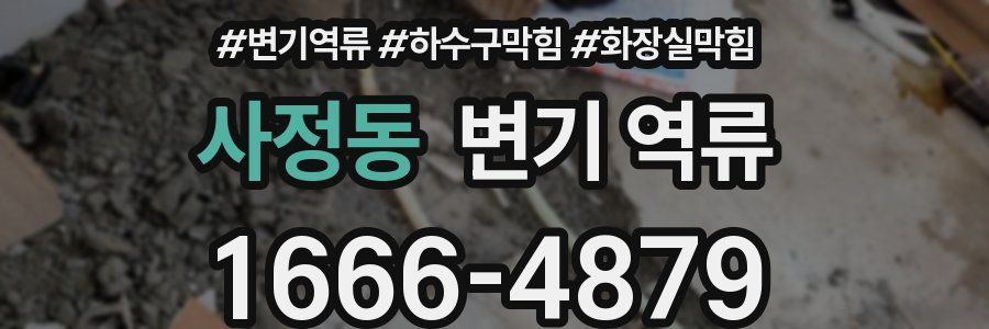 사정동 변기 역류