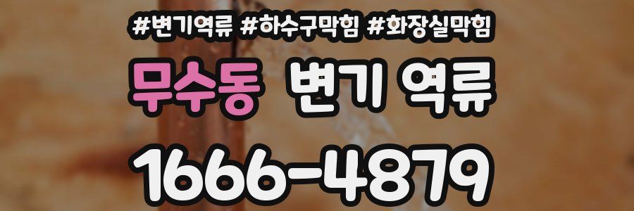 무수동 변기 역류