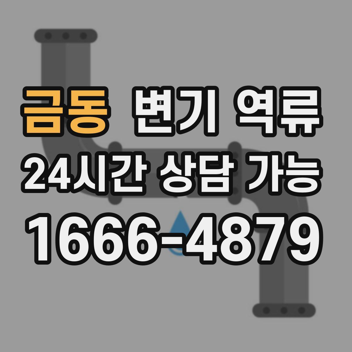 금동 변기 역류