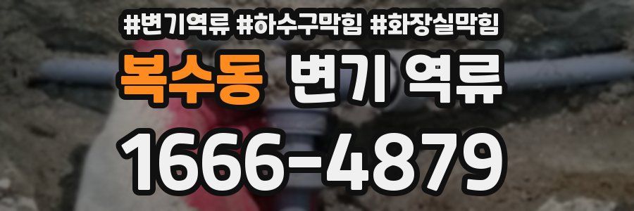 복수동 변기 역류