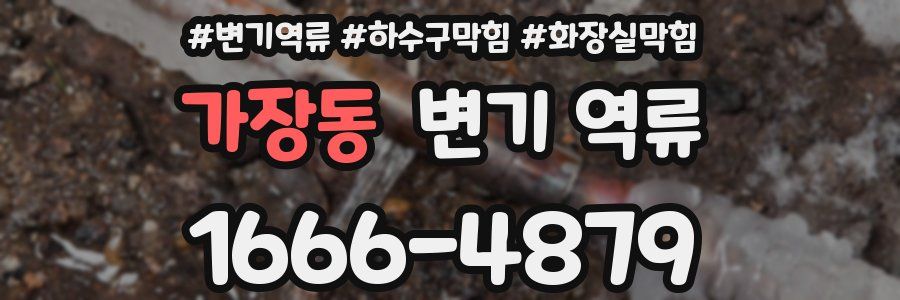 가장동 변기 역류