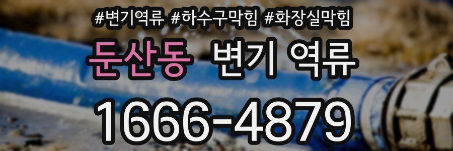 둔산동 변기 역류